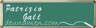 Patrizio Gall Visitenkarte